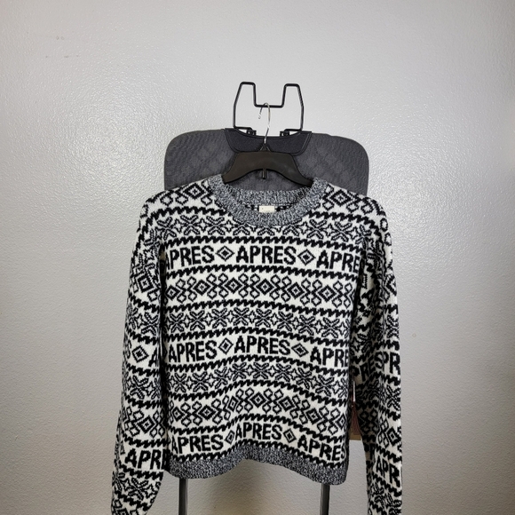 a new day Sweaters - a‎ new day Women's Monochrome Knit Crewneck Pullover Sweater Size XL